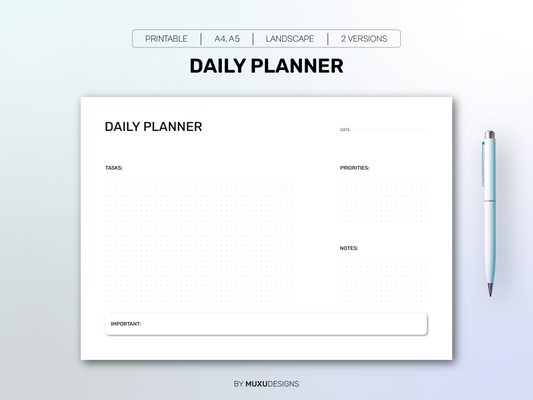 Daily Planner - Dotted