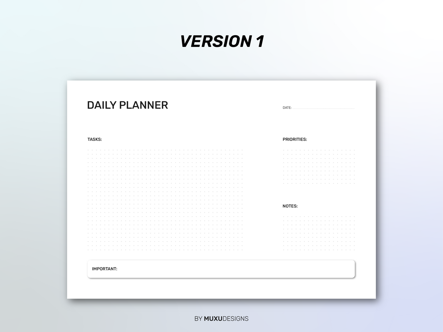 Daily Planner - Dotted