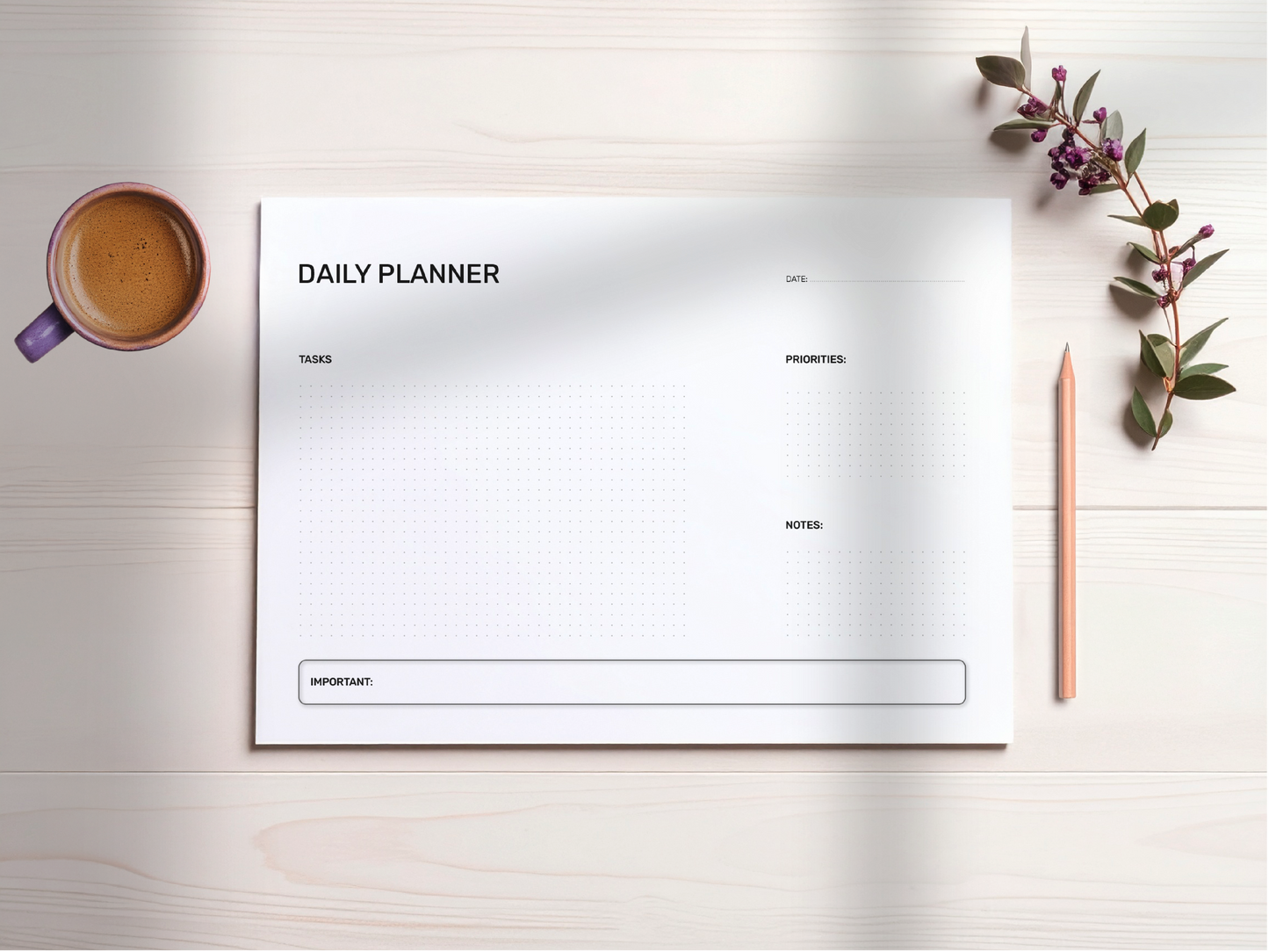 Daily Planner - Dotted