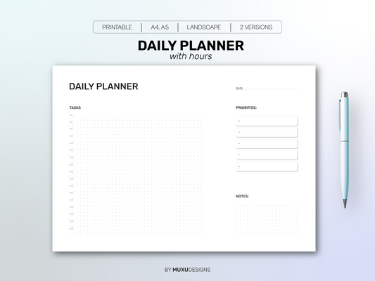 Daily Planner - Hourly
