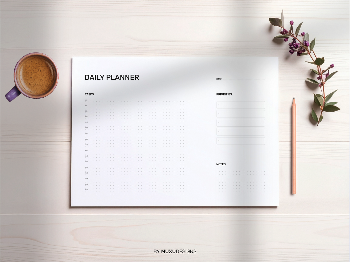 Daily Planner - Hourly