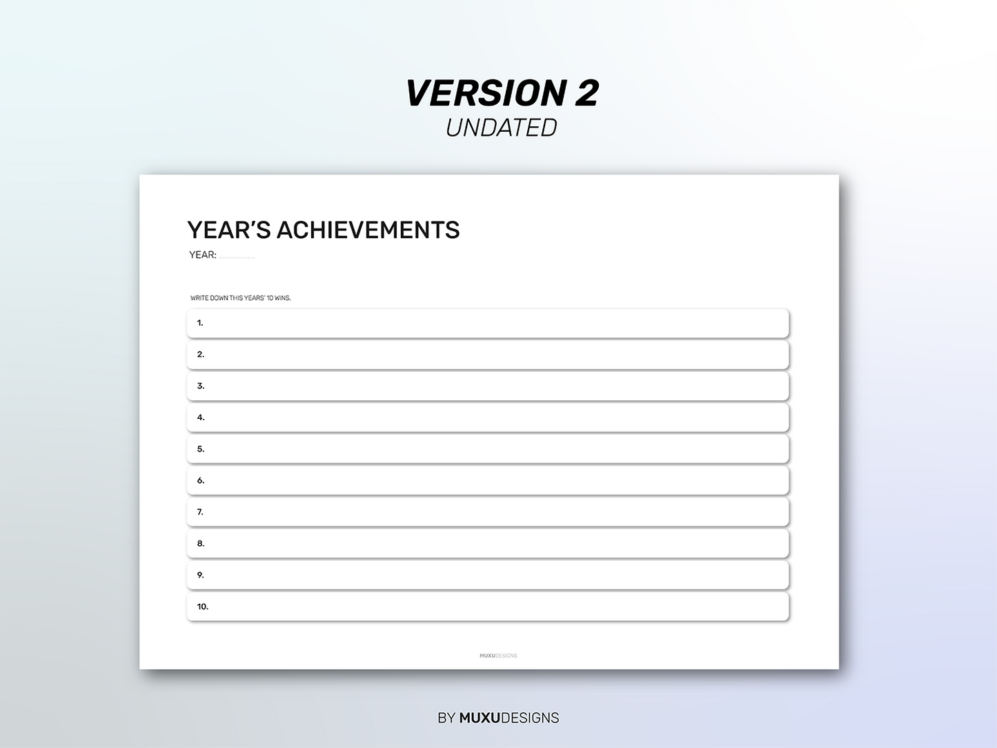 2026 Year's Achievements